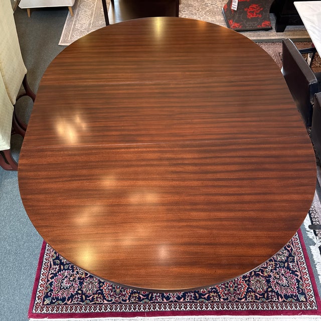 Ruby Living Rigley Pedestal Extension Dining Table, 60 Inches For Sale - Image 11 of 12