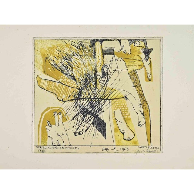 Hannes Postma, Kleine Gevechten (Little Fights), 1965, Etching For Sale - Image 3 of 3