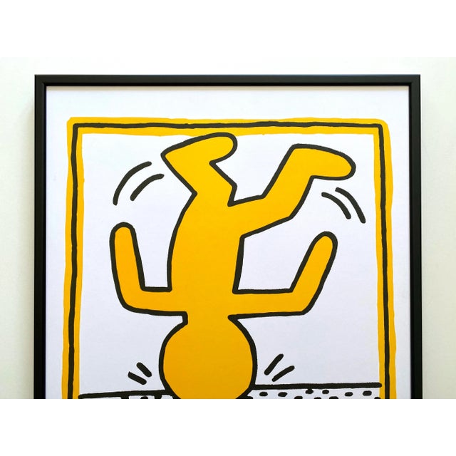 マ*ー様 Keith Haring スタジャン TRANSPORT GOODEN Keith Haring Estate Vintage 1991 Lithograph Print Framed Pop