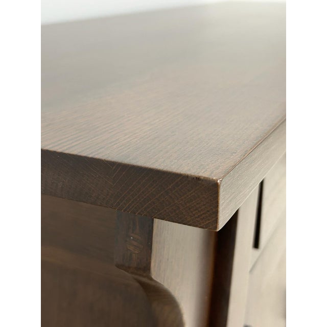 Wood Mission Oak Crofter Console Cabinet - 55" Micheals Cherry For Sale - Image 7 of 14