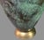 Late 20th Century Mid-Century Modern Pair of Metal Patinated Verdigris Brass Table Lamps Original Finial For Sale - Image 5 of 12