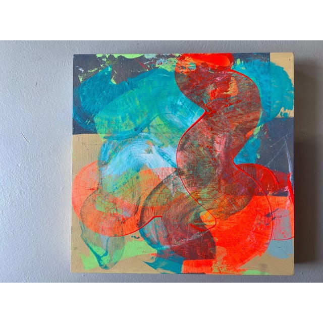 Mirtha Moreno, Acrylic Painting on Panel by Mirtha Moreno titled “Circus Sphere III” 2022 For Sale - Image 10 of 11