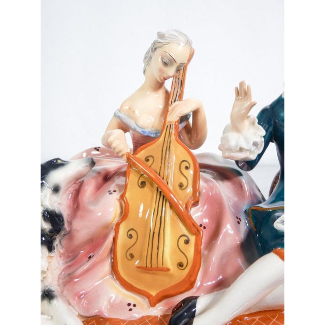 Ceramic Musician Sculpture Group from Mica, 1950s For Sale - Image 17 of 18