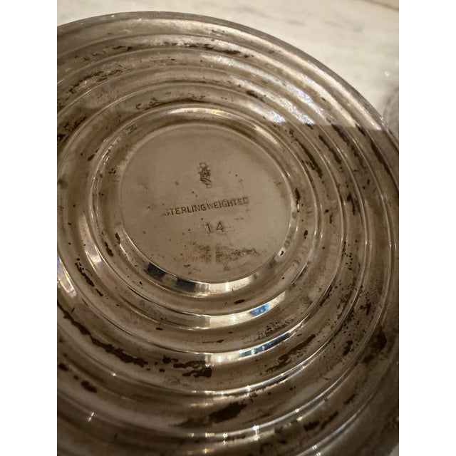 Traditional Sterling Silver Candleholder, Pair For Sale - Image 3 of 4