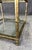 Gold Late 20th Century Petite Metal and Glass Side Table With Paw Feet For Sale - Image 8 of 8