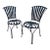 Francois Carre Fan Back Garden Chairs - A Pair For Sale