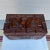 A Vintage Maya Themed Carved Mahogany Small Size Trunk, Honduras, Circa 1970's Most likely Made in Honduras. We ahem...