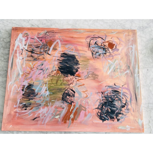 Abstract Abstract Modern Mixed Media on Canvas Paintings Sunny Isles Abstracts For Sale - Image 3 of 6