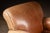 Animal Skin Late 20th Century Leather Club Chair With Ottoman in Beige by Preston Hill For Sale - Image 7 of 10