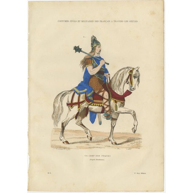 Early French Warriors and Nobility, 1800s, Paper For Sale - Image 4 of 8