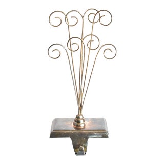 Christmas Stocking Hanger With Greeting Card Holders For Sale