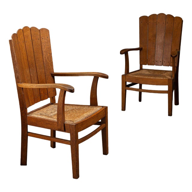 Rustic Armchairs, 1940s, Set of 2 For Sale