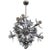 Italian Mid Century Chrome Sputnik Chandelier in the Style of Gaetano Sciolari For Sale