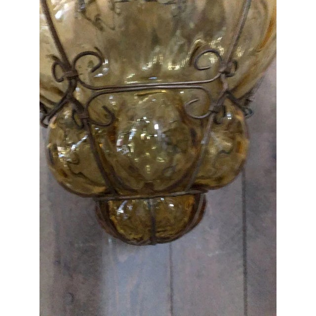 1960s Mid-Century Modern Murano Glass Pendant Lamp For Sale - Image 5 of 6