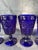 Vintage Cobalt Blue Goblets Set of 5 For Sale - Image 4 of 16