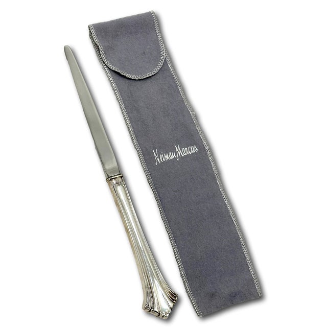 Fine Vintage Sterling Silver Handle Letter Opener by Tuttle Silversmiths for Neiman Marcus - Circa Late 1900s For Sale In Boston - Image 6 of 12
