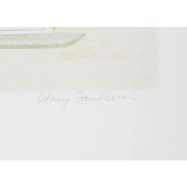 Sag Harbor Antique Shop Mary Faulconer Year: circa 1980 Size: 22.5 in. x 25 in. Lithograph, signed and numbered in pencil...