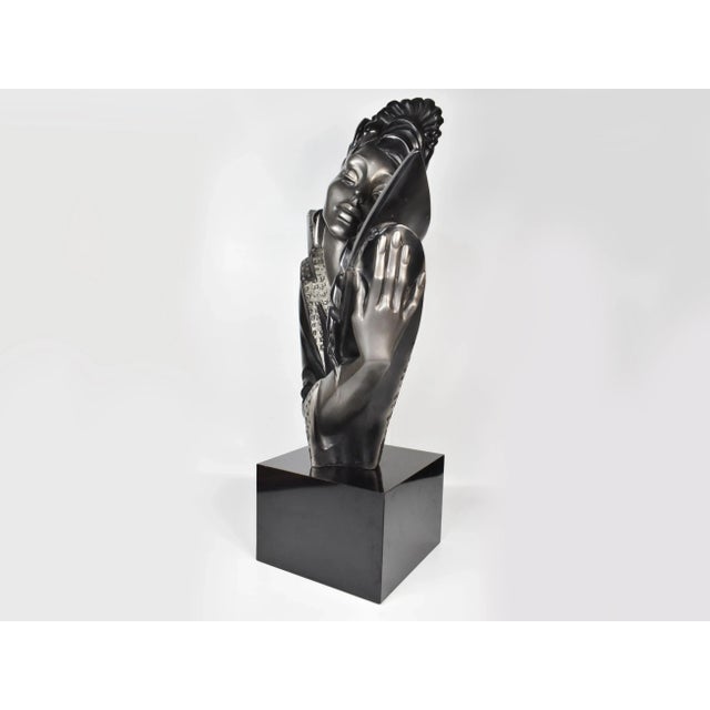 Contemporary 1990s Alexander Danel Austin Productions "Collar" Woman Bust Sculpture For Sale - Image 3 of 13