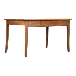 Antique Country French Farmhouse Mixed Wood Writing Desk For Sale