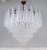 Italian 21st Century Murano Etched Tears Chandelier by Fabio LTD For Sale - Image 3 of 7