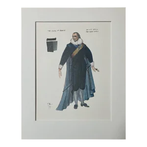 Vintage Stratford Festival Costume Design for "King of France" by T Moiseiwitsch