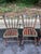 Farmhouse Vintage Hand-Painted Faux Bamboo Dining Chairs – Set of 4 For Sale - Image 3 of 7