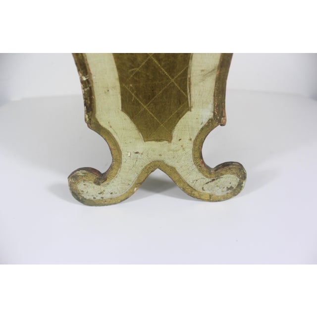 Gold Vintage Italian Florentine Gilded Gilt Wood Magazine Rack Holder For Sale - Image 8 of 12
