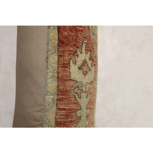 Rustic Large Turkish Floor Size Rustic Geometric Pillow For Sale - Image 3 of 5