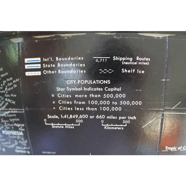 Metal Vintage Replogle 12 Inch Starlight Globe For Sale - Image 7 of 10