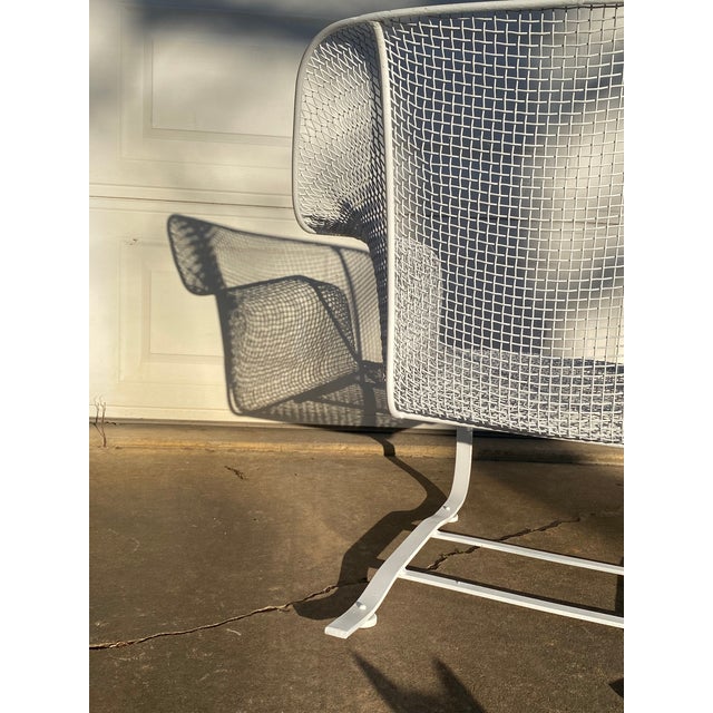 Rare Vintage Woodard Sculptura Low Wide Springer Lounge Armchair 1950s, Attributed For Sale In Tulsa - Image 6 of 9