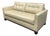 Queen Size Mid-Century Modern Vegan Leather Tufted Sleeper Sofa For Sale