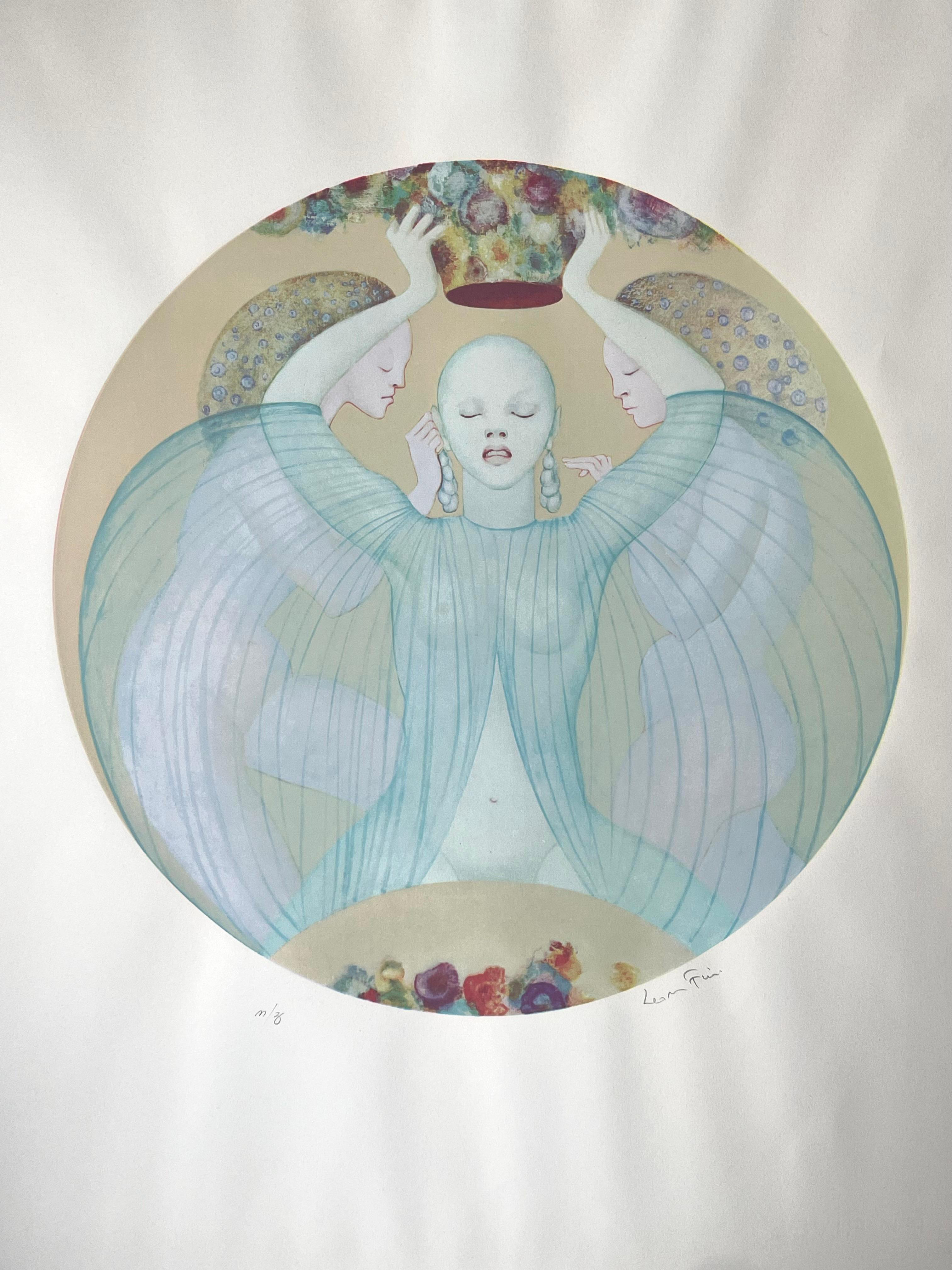 Leonor Fini, Composition, Original Silkscreen on Rives Paper