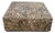 Zebra Pattern Horse Hair Oversize Square Ottoman For Sale