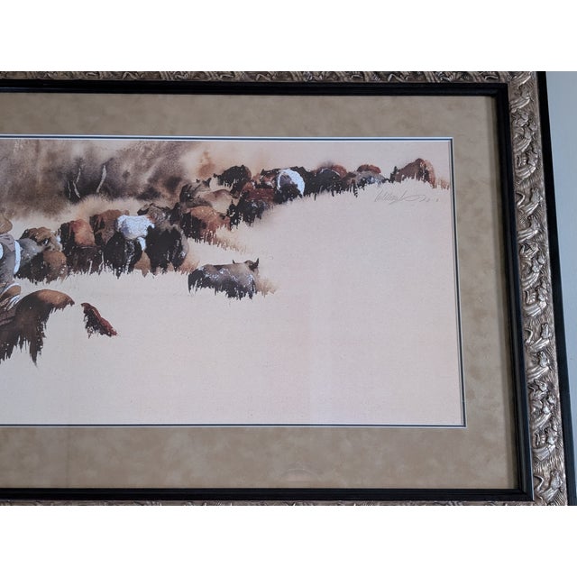 1990s Limited Edition Signed Print of "Heading Up French Glen" Watercolor After William Matthews For Sale - Image 4 of 9
