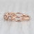 Metal 0.33ctw Diamond Stackable Ring 14k Rose Gold Size 6 Wedding Band For Sale - Image 7 of 7