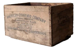 Antique Industrial American Wood Crate