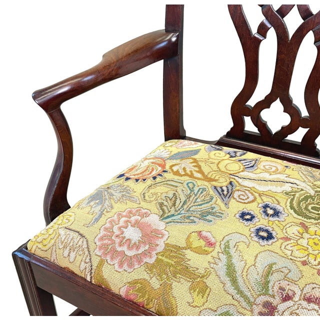 Mahogany Chippendale Armchair, 1760s For Sale - Image 4 of 14