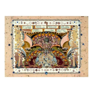 "Porcelain Nightmares" Satirical Bond Paperwork Collage by Mickey "Kano" Kane For Sale