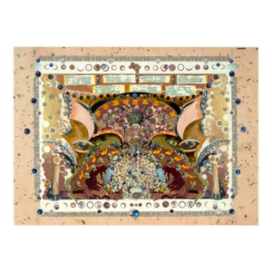"Porcelain Nightmares" Satirical Bond Paperwork Collage by Mickey "Kano" Kane