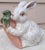 Vintage Italian Painted & Glazed Rabbit Figure - Made in Italy For Sale - Image 9 of 12