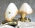 Austrian Brass and Hand-Painted Glass Table Lamps by Rupert Nikoll, 1950s, Set of 2 For Sale - Image 10 of 17