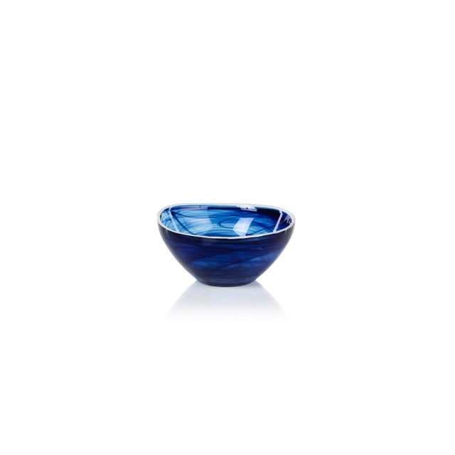 Add some simple elegance to your table with these Indigo Alabaster Glass Bowls. These gorgeous glass bowls are just right...
