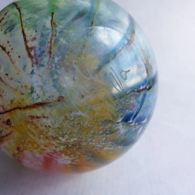 Blown Glass Vase from Mdina Glass Malta, 1960s, in Flawless conditions. Designed 1960 to 1969 This piece has an...