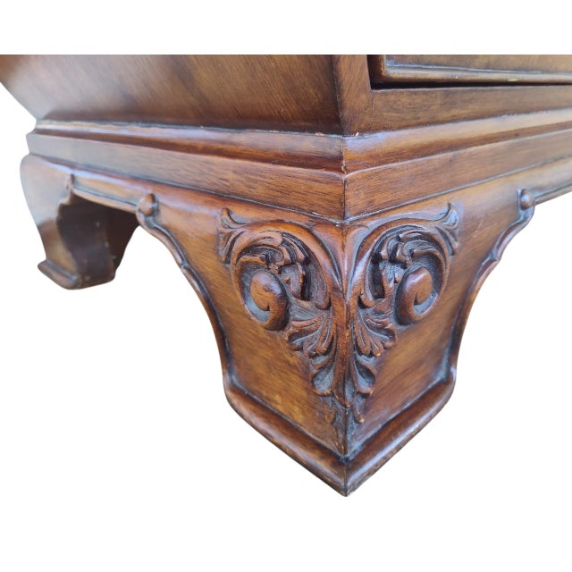 Brown 2000s Ethan Allen Bombe Chest of Drawers For Sale - Image 8 of 13