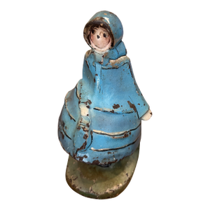1920s Antique Hubley Cast Iron "School Girl" Door Stop