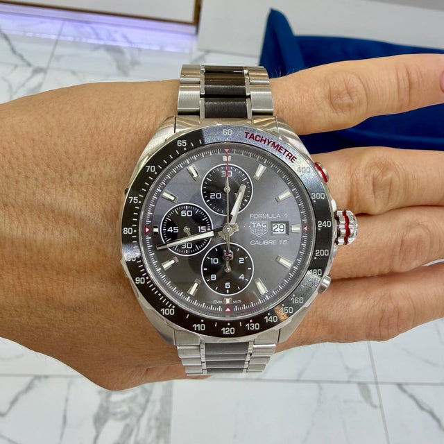 Tag Heuer Formula 1 Calibre 16 44mm caz2012.ba0876 Steel Ceramic Bezel Watch For Sale - Image 10 of 10