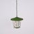 Green Mid-Century Italian Round Opaline Glass and Brass Green Lantern Chandelier, 1950s For Sale - Image 8 of 18