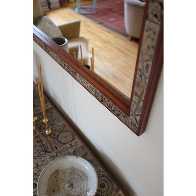 1970s Pair of Rosewood Mirror and Side Table by Severin Hansen Jr For Sale - Image 16 of 17