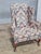Mahogany Williamsburg Queen Anne Style Wing Back Chair New Flame Stitch Fabric For Sale In Cleveland - Image 6 of 9