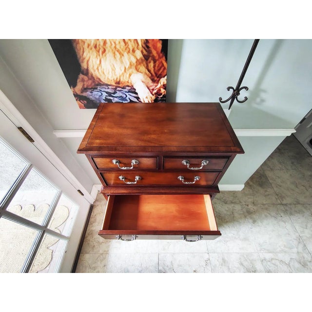 Brown Solid Mahogany 3 Tier Lingerie Chest by Ethan Allen For Sale - Image 8 of 13